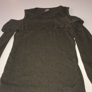 Army green cut off should long sleeve